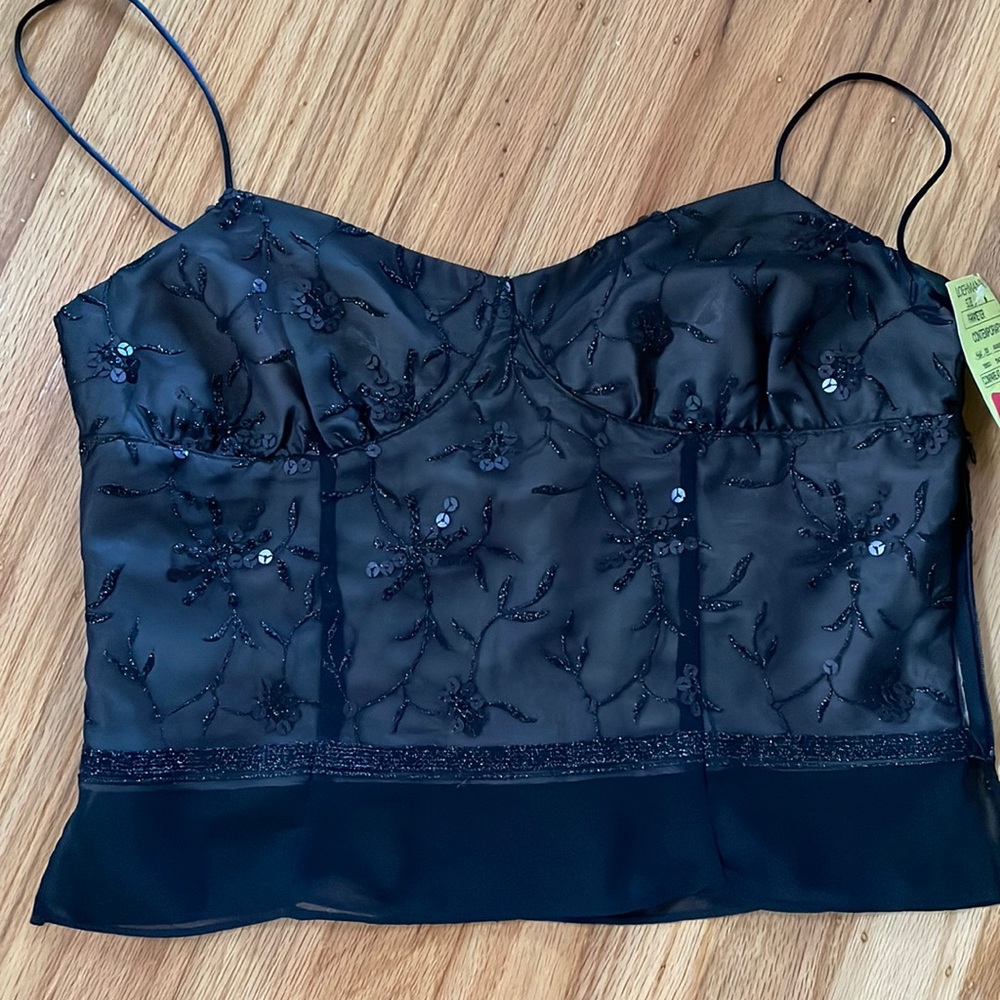 New sparkling evening top/ saree top